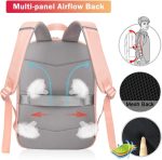 Voova Travel Laptop Backpack for Men Women, Slim Lightweight Backpack School Bookbag with Laptop Compartment for Work Business and College, Waterproof Computer Bag Fits 14-15.6 Inch Notebook, Black - Image 5